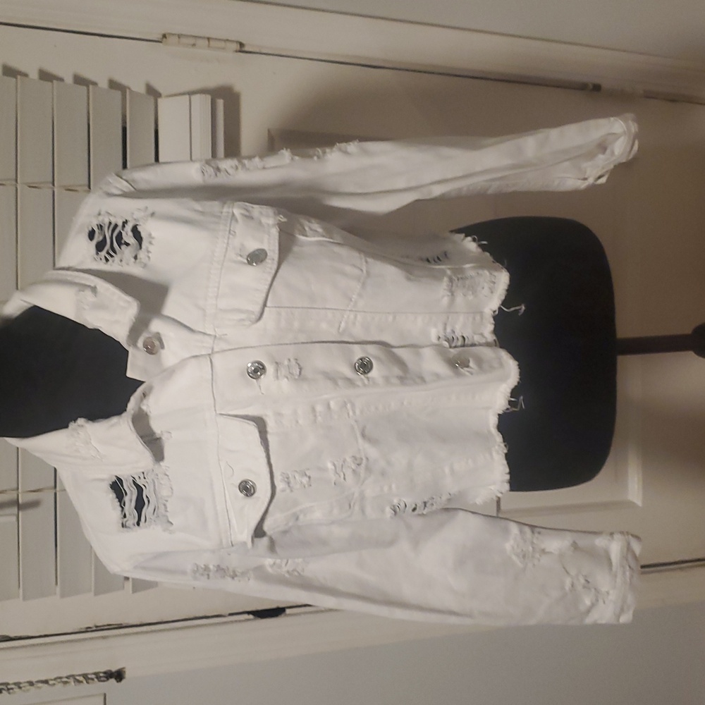 Ashley Vintage Charm Destressed Jean Jacket